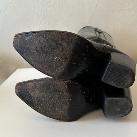 Denver Western Knee High Patent Boots - Picture 8 of 13